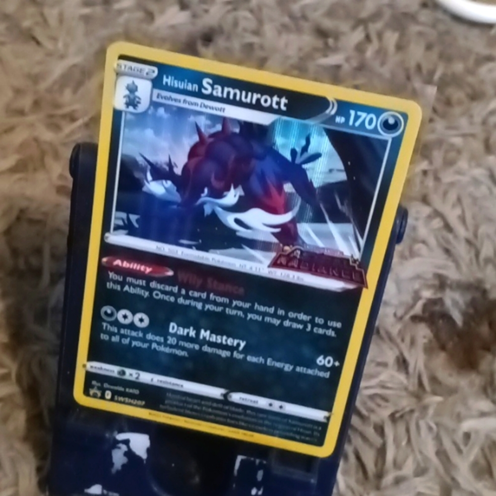 Hisuian Samurott Astral Radiance Pre-release Pokemon Card